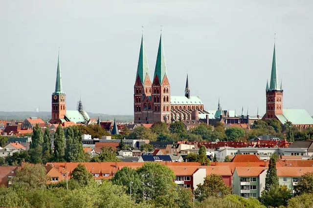 Pohled na Lübeck