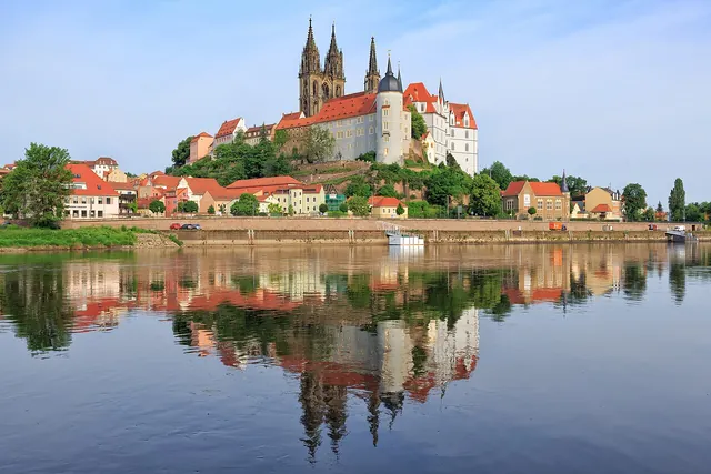 Albrechtsburg a katedrála v Míšni