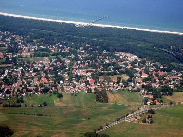 Letecký pohled na Prerow