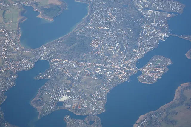 Letecký pohled na Werder nad Havolou