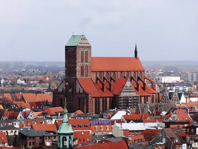 Wismar při pohledu z kostela svatého Jiří